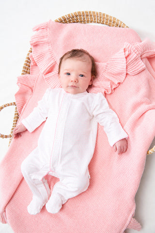 Ruffle Knit Blanket Bei Bei