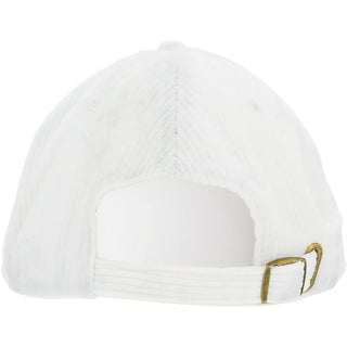 Maybe Coffee - White Adjustable Corduroy Hat Pavilion