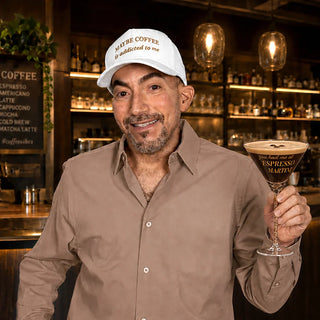 Maybe Coffee - White Adjustable Corduroy Hat Pavilion