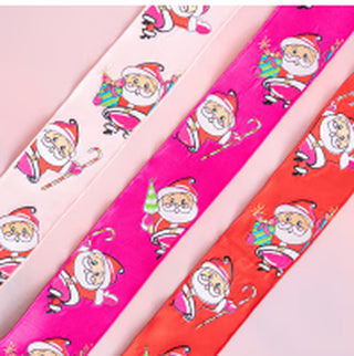 Papa Noel Ribbon, 4", 5 Yards Park Hill Collection