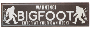 Printed Bigfoot Zone Wall Decor Ganz