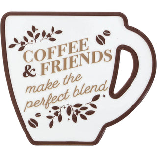 Coffee & Friends - 3.75" X 4.25" Ceramic Plaque Pavilion