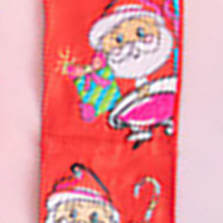 Papa Noel Ribbon, 4", 5 Yards Park Hill Collection