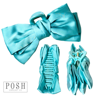 Clip on hair bow - LC