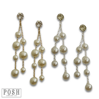 Pearl chandelier earring - LC