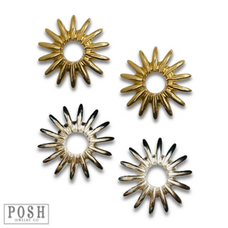 Sunburst post earring - LC