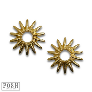 Sunburst post earring - LC