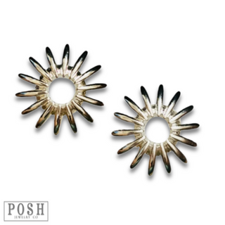 Sunburst post earring - LC