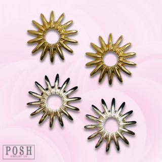 Sunburst post earring - LC