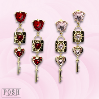 Key to my heart earring