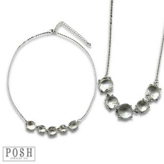 Chain necklace with round stones, last call