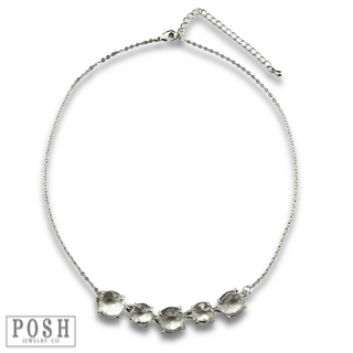 Chain necklace with round stones, last call