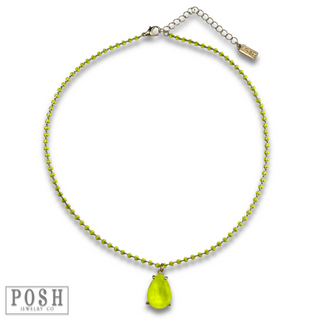 Neon teardrop necklace - LC