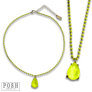 Neon teardrop necklace - LC