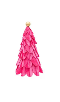 Pretty in Velvet Holiday Trees - Pink