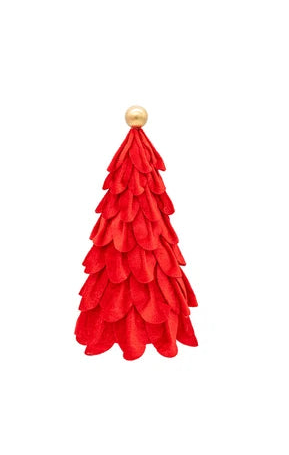 Pretty in Velvet Holiday Trees - Red