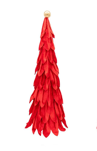 Pretty in Velvet Holiday Trees - Red