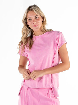 Pink All Day Raglan Tee