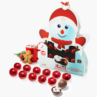 Large Snowman Hot Chocolate Bombs Set Of 16 Delicious Cocoa Bomb Filled With Marshmallows Caramel Fu