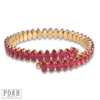 Rhinestone bangle bracelet