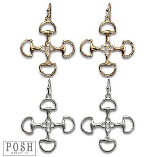 Equestrian snaffle bit earring