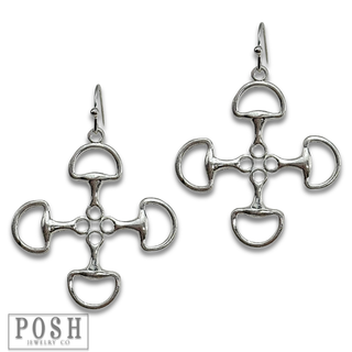 Equestrian snaffle bit earring