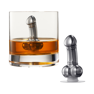 Unique Whiskey Wine Chiller Funny Liquor Ice Chilling Suction Cup Beverage Cooler Peni Shaped Gag Gi