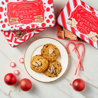 Handmade 3 Set Layered Original Dark Chocolate Salted Caramel Dark White Chocolate Peppermint Bark 3