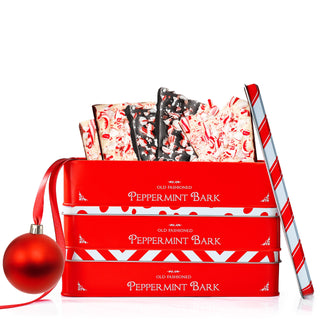 Handmade 3 Set Layered Original Dark Chocolate Salted Caramel Dark White Chocolate Peppermint Bark 3