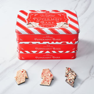 Handmade 3 Set Layered Original Dark Chocolate Salted Caramel Dark White Chocolate Peppermint Bark 3
