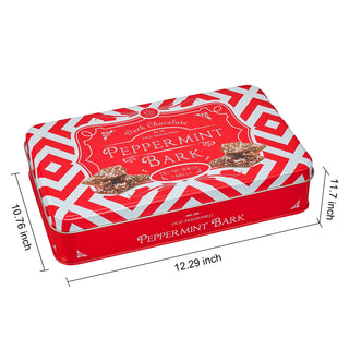 Handmade 3 Set Layered Original Dark Chocolate Salted Caramel Dark White Chocolate Peppermint Bark 3