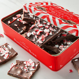 Dark Chocolate Premium Peppermint Bark 450g Holiday Bark Assorted Squares Christmas Candy Sweets Gif