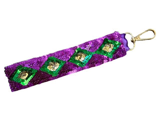 Key Chain - Mardi Gras Triangle