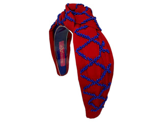 *Headband Game Day - Red and Blue