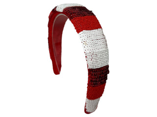 Solid Headband - Game Day - Red and White