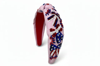 Headband Knot - 4th of July Sequin Bow