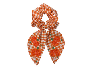 Thanksgiving Scrunchie - Pumpkin Plaid