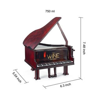 Piano Shaped Whiskey Wine Decanter 25OZ Pianist Instrument Unique Decanter Set With Beautiful Gift B