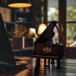 Piano Shaped Whiskey Wine Decanter 25OZ Pianist Instrument Unique Decanter Set With Beautiful Gift B