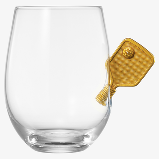 Pickleball Stemless Wine Glasses Single Stuck In The Glass Pickle Ball Cocktail Glassware Player Ent