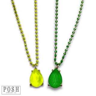 Neon teardrop necklace - LC