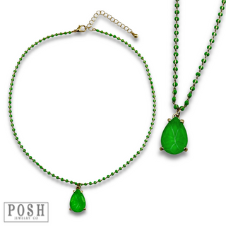 Neon teardrop necklace - LC