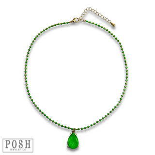 Neon teardrop necklace - LC