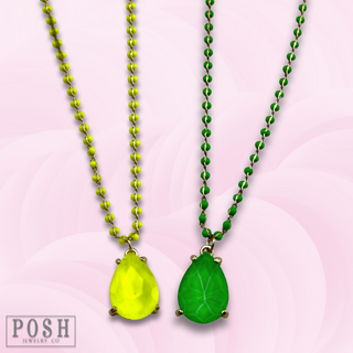 Neon teardrop necklace - LC