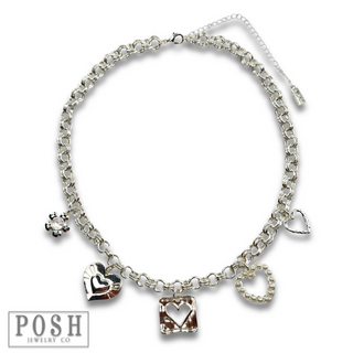 Flirty charm necklace