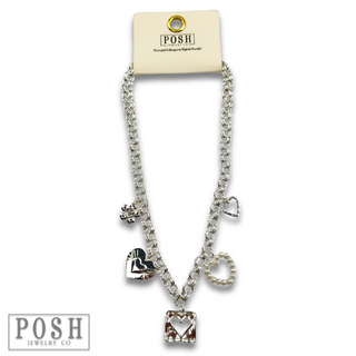 Flirty charm necklace