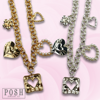 Flirty charm necklace