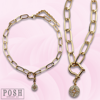 Equestrian charm necklace