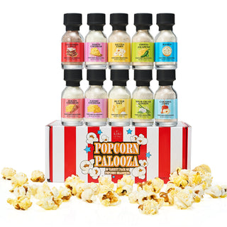 Gourmet Popcorn Seasoning Sampler Kit 10 Flavor Variety Pack Including Kettle Corn Garlic Parmesan B