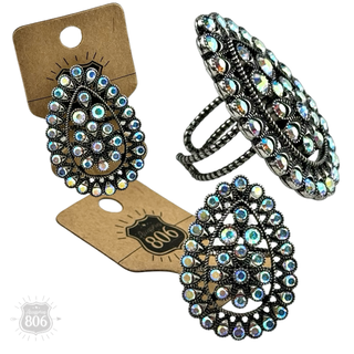 Statement teardrop adjustable ring